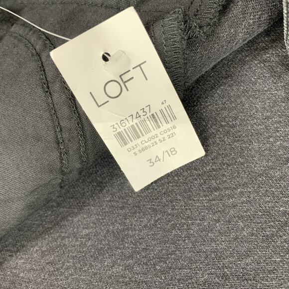 LOFT The Kick Crop Jeans Size 34 Women NEW High Rise Curvy 25" Inseam 29-0 - Picture 5 of 9